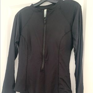 Sea level One piece SPF50 zip swim suit